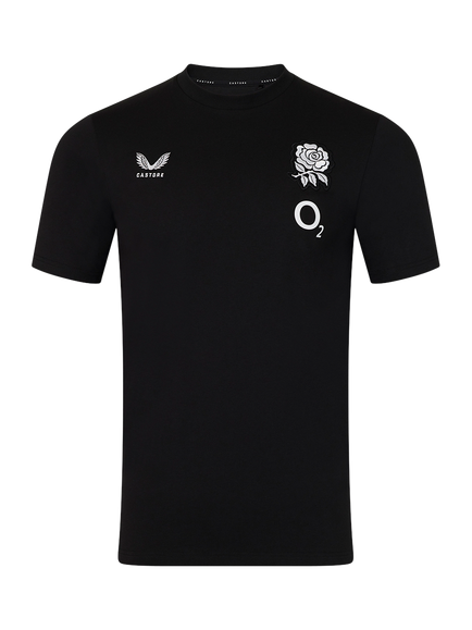 Castore RFU England Rugby 26/27 Off Pitch T-Shirt, Black, Black