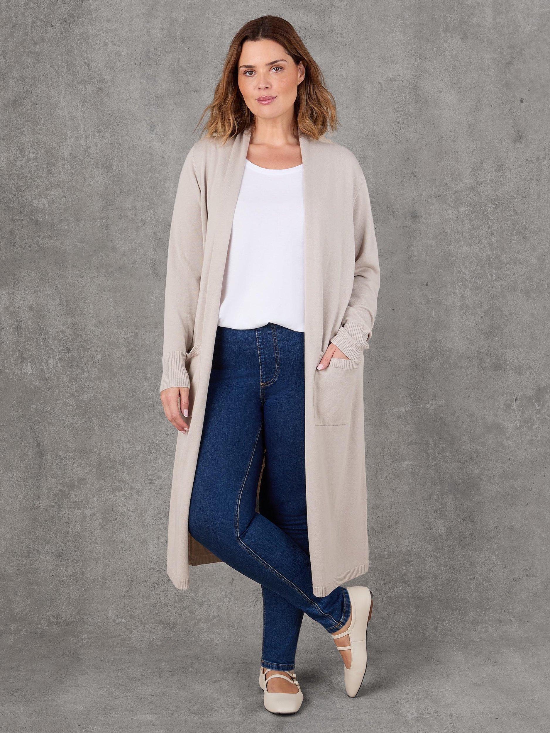 Product image 1 of 4, which shows Live Unlimited Curve Denim Jeggings, Blue, 12R