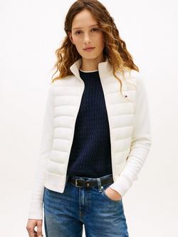 Tommy Hilfiger Mix Knit Padded Jacket, Natural, Natural