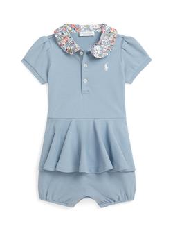 Ralph Lauren Baby Stretch Mesh Romper Suit, Multi, Multi