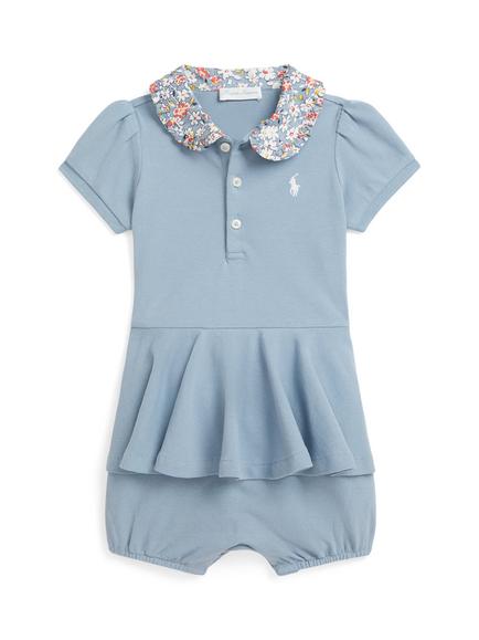 Ralph Lauren Baby Stretch Mesh Romper Suit, Multi, Multi