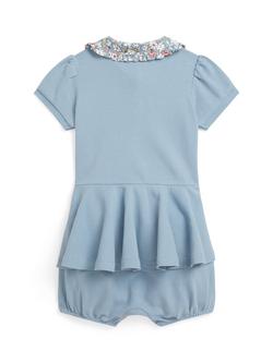 Ralph Lauren Baby Stretch Mesh Romper Suit, Multi - view 2, Multi