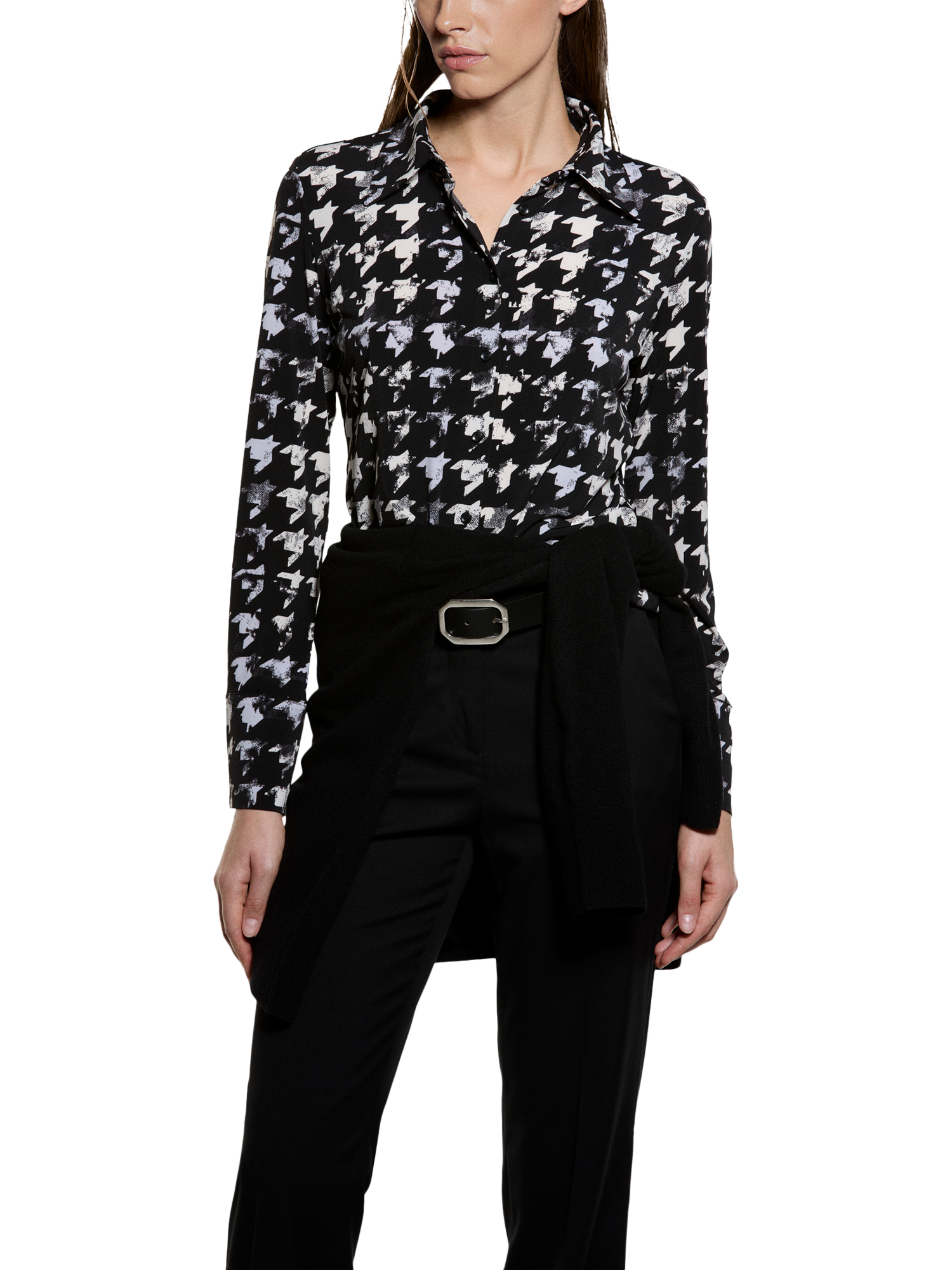 Product image 1 of 4, which shows SISLEY Abstract Graphic Shirt, Multicolor, L