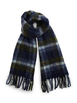Tommy Hilfiger Wool Blend Check Scarf, Blue/Multi, Blue/Multi