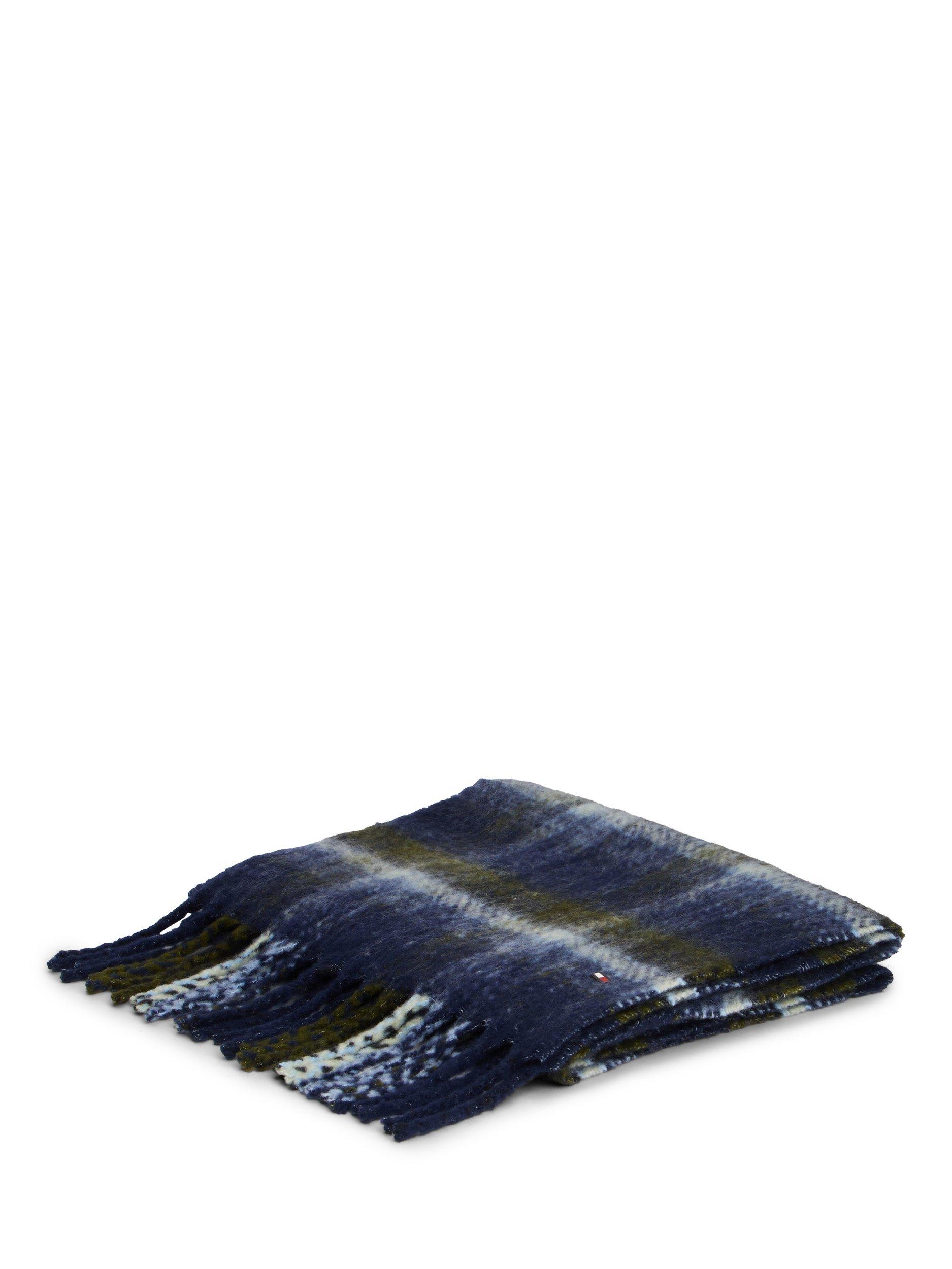 Product image 2 of 4, which shows Tommy Hilfiger Wool Blend Check Scarf, Blue/Multi
