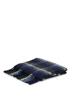 Tommy Hilfiger Wool Blend Check Scarf, Blue/Multi - view 2, Blue/Multi