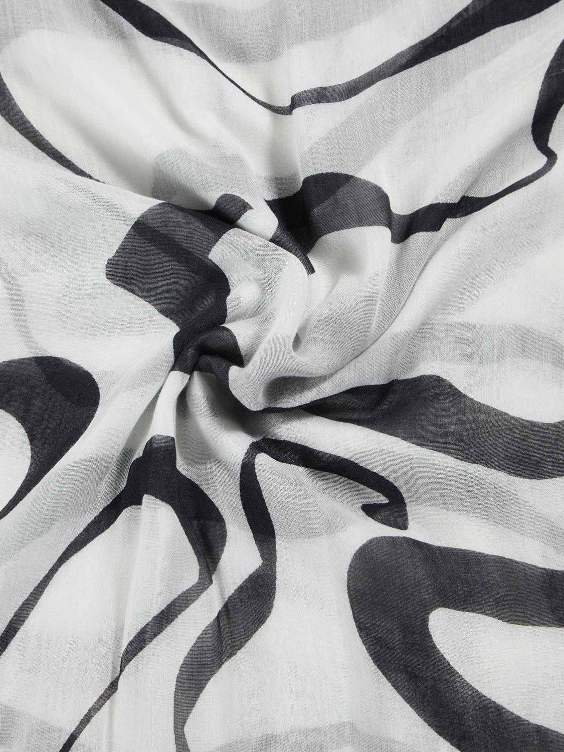 Product image 2 of 4, which shows Aab Abstract Ink Premium Pure Modal Hijab, Multi, One Size