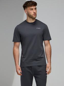 Gym King Pure Cotton Established Short Sleeve T-Shirt - view 2, Pewter/White