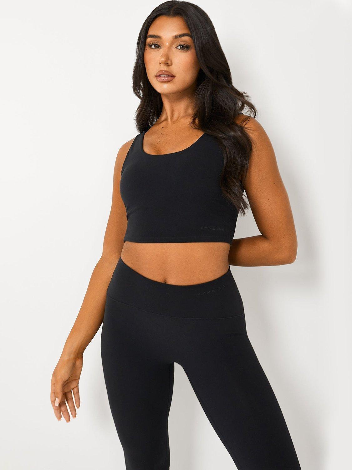 Product image 6 of 10, which shows Gym King Peach Luxe Tank Top, Black Luxe, 8