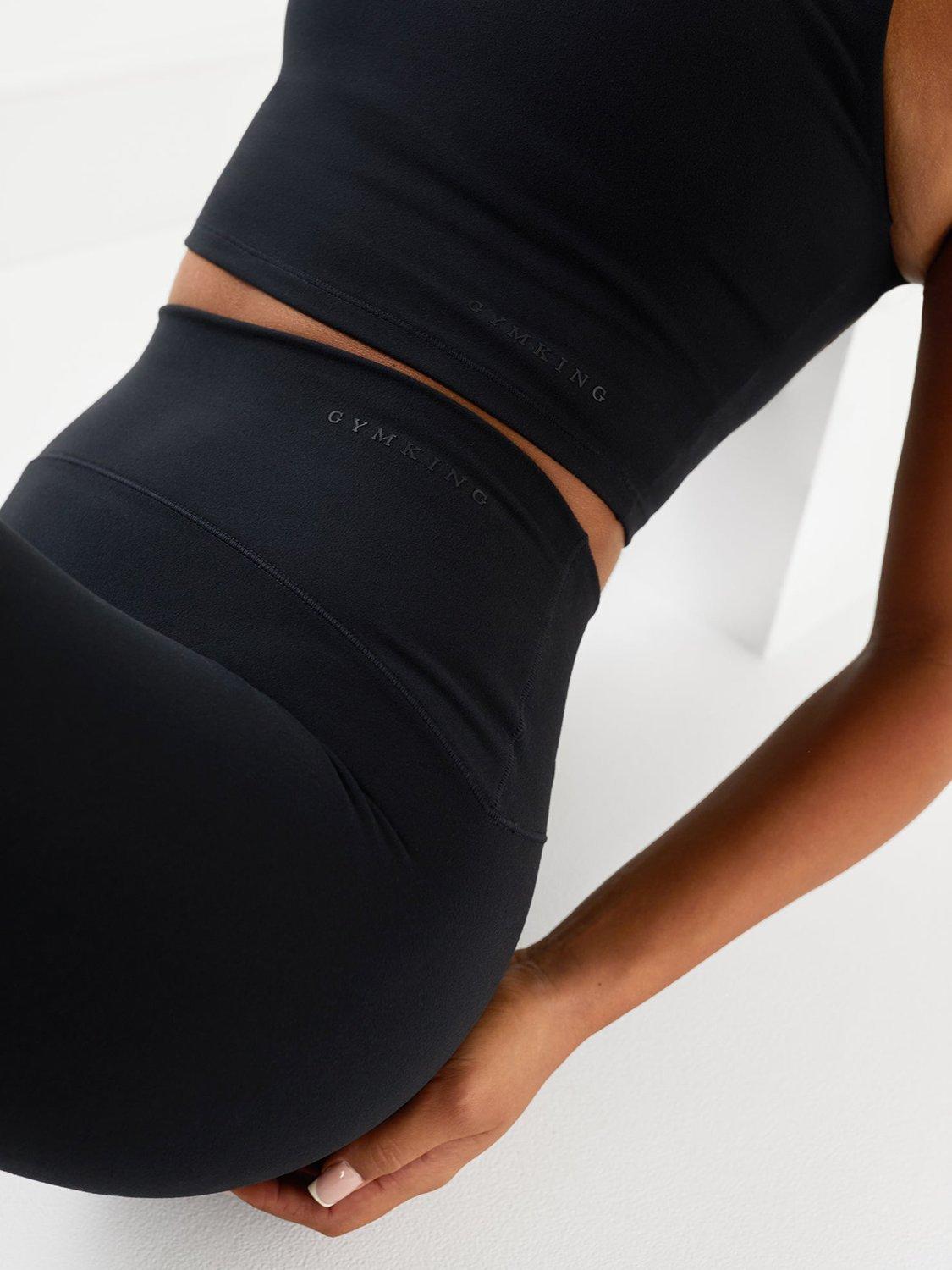 Product image 8 of 10, which shows Gym King Peach Luxe Tank Top, Black Luxe, 8