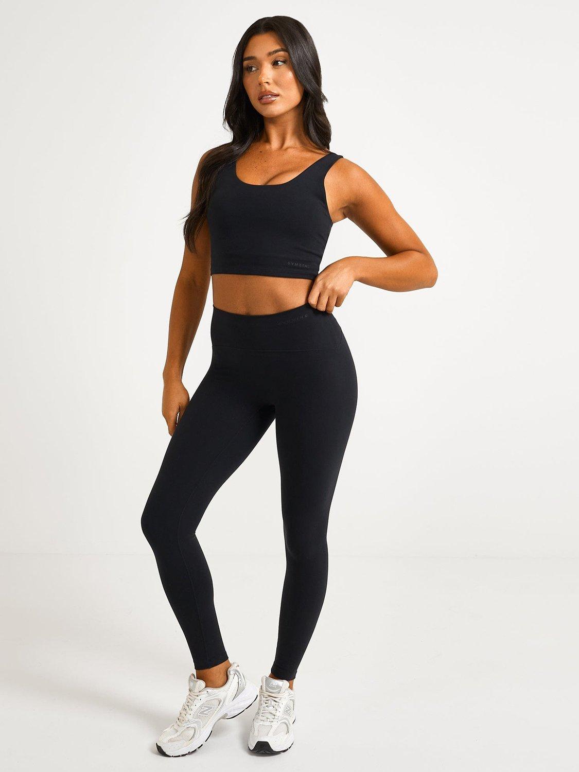 Product image 9 of 10, which shows Gym King Peach Luxe Tank Top, Black Luxe, 8