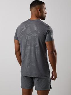 Gym King Debossed Camo Tee - view 2, Gunmetal Grey