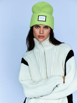 YAITTE Hampton Zip Neck Jumper, Black & Ecru - view 2, Black & Ecru