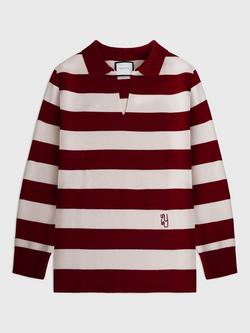 YAITTE Sailor Stripe Jumper, Red & White, Red & White