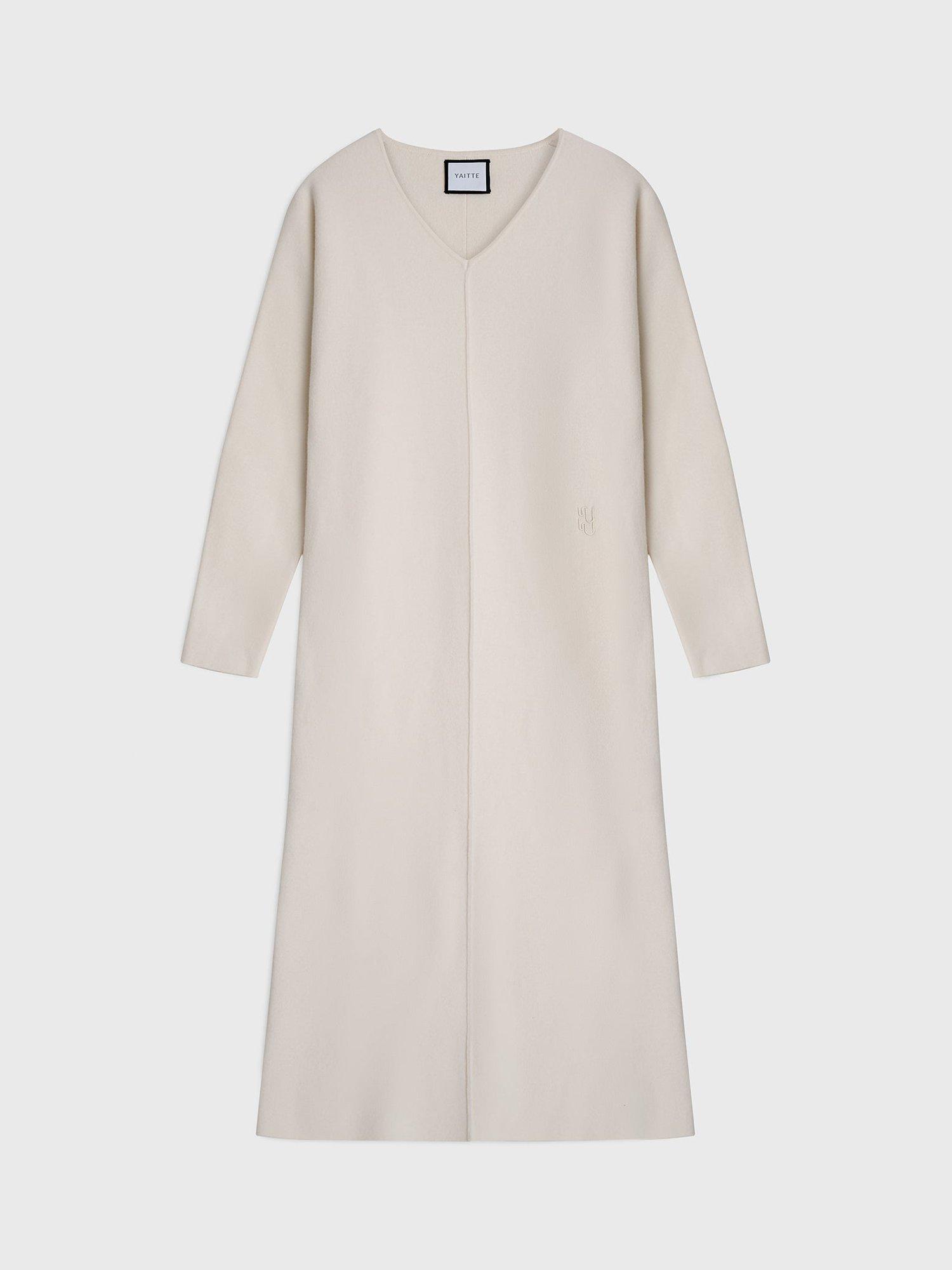 Product image 1 of 2, which shows YAITTE Madrid Jumper Dress, Ecru, M