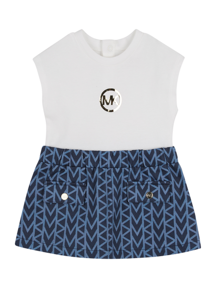 Michael Kors Baby Sleeveless Dress, Denim Blue, Denim Blue