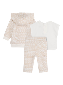 Michael Kors Baby Logo T-Shirt & Tracksuit Set, Cream - view 2, Cream