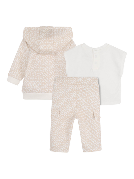 Michael Kors Baby Logo T-Shirt & Tracksuit Set, Cream - view 2, Cream
