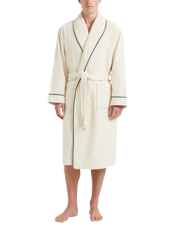 CHÉ Studios Signature Cotton Towelling Dressing Gown, White White, White White