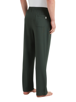 CHÉ Studios Stretch Modal Lounge Trousers, Green Mid - view 2, Green Mid