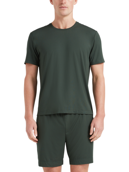 CHÉ Studios Stretch Modal Lounge T-Shirt, Green Mid, Green Mid