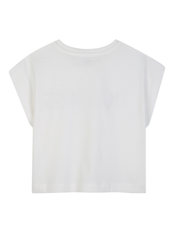 Michael Kors Kids' Short Sleeve Studded Logo T-Shirt, Offwhite - view 2, Offwhite