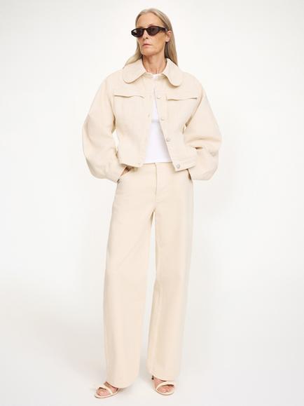 By Malene Birger Villies Denim Jacket, Oatmeal