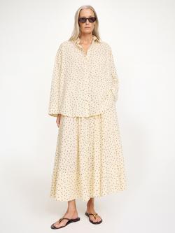By Malene Birger Derris Polka Dot Shirt, Cream/Black - view 2, Cream/Black