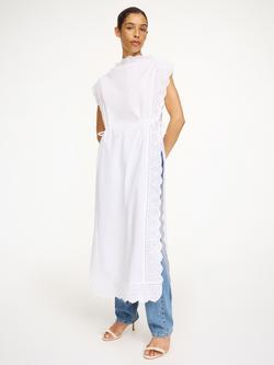 By Malene Birger Gustava Broderie Anglaise Trim Top, White, White