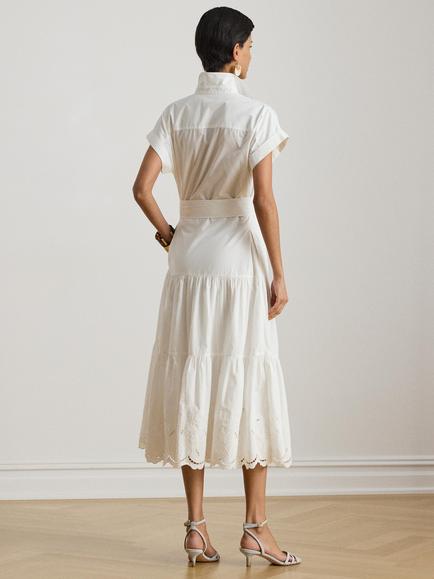 Lauren Ralph Lauren Ralila Embroidered Shirt Dress, White - view 2, White