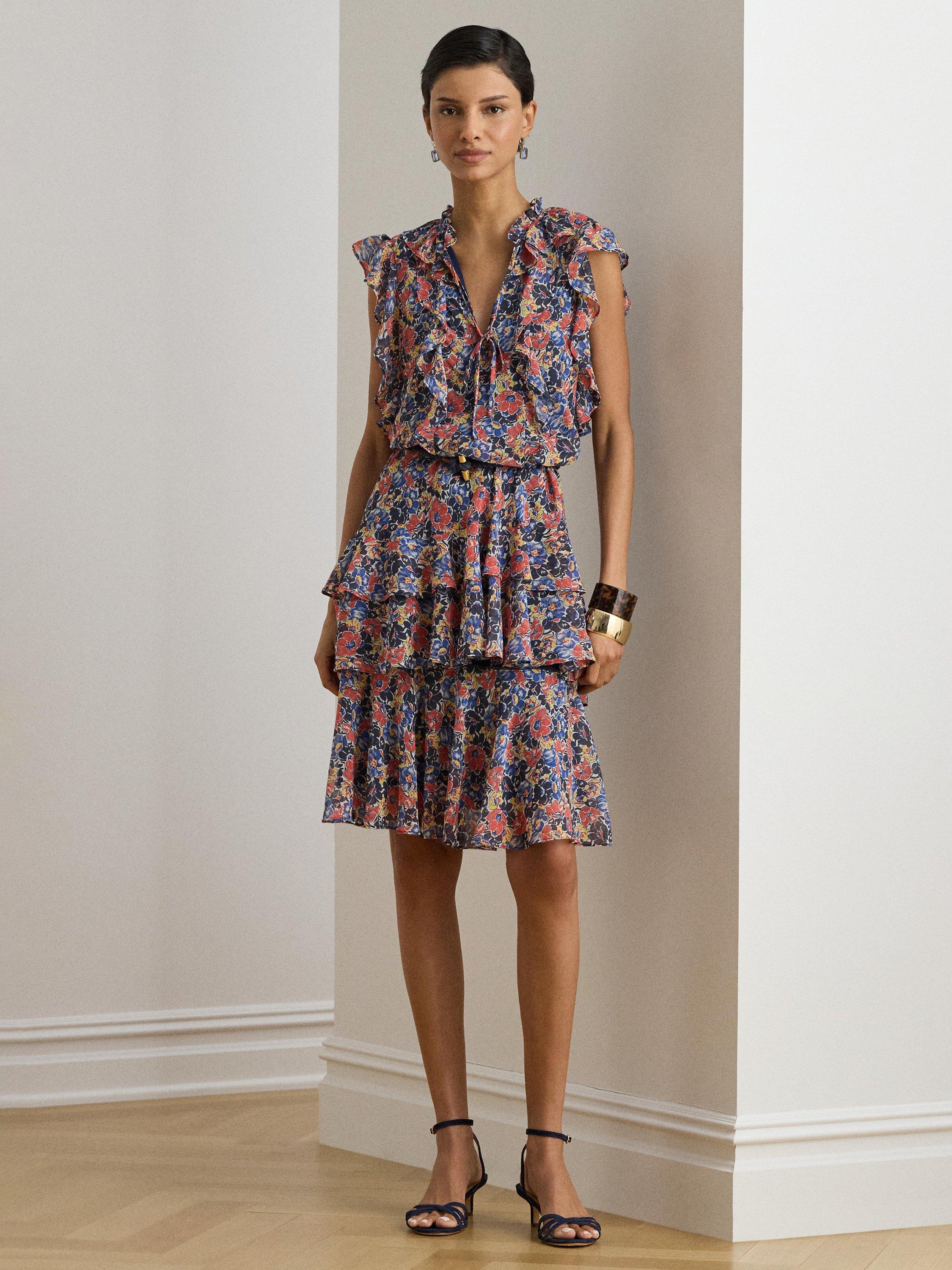 ralph lauren drop waist dress Ralph Lauren Girls 7-16 Stretch Cotton Mesh Polo Dress