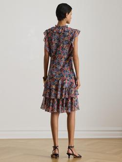 Lauren Ralph Lauren Floral Drop Waist Dress, Multi - view 2, Multi
