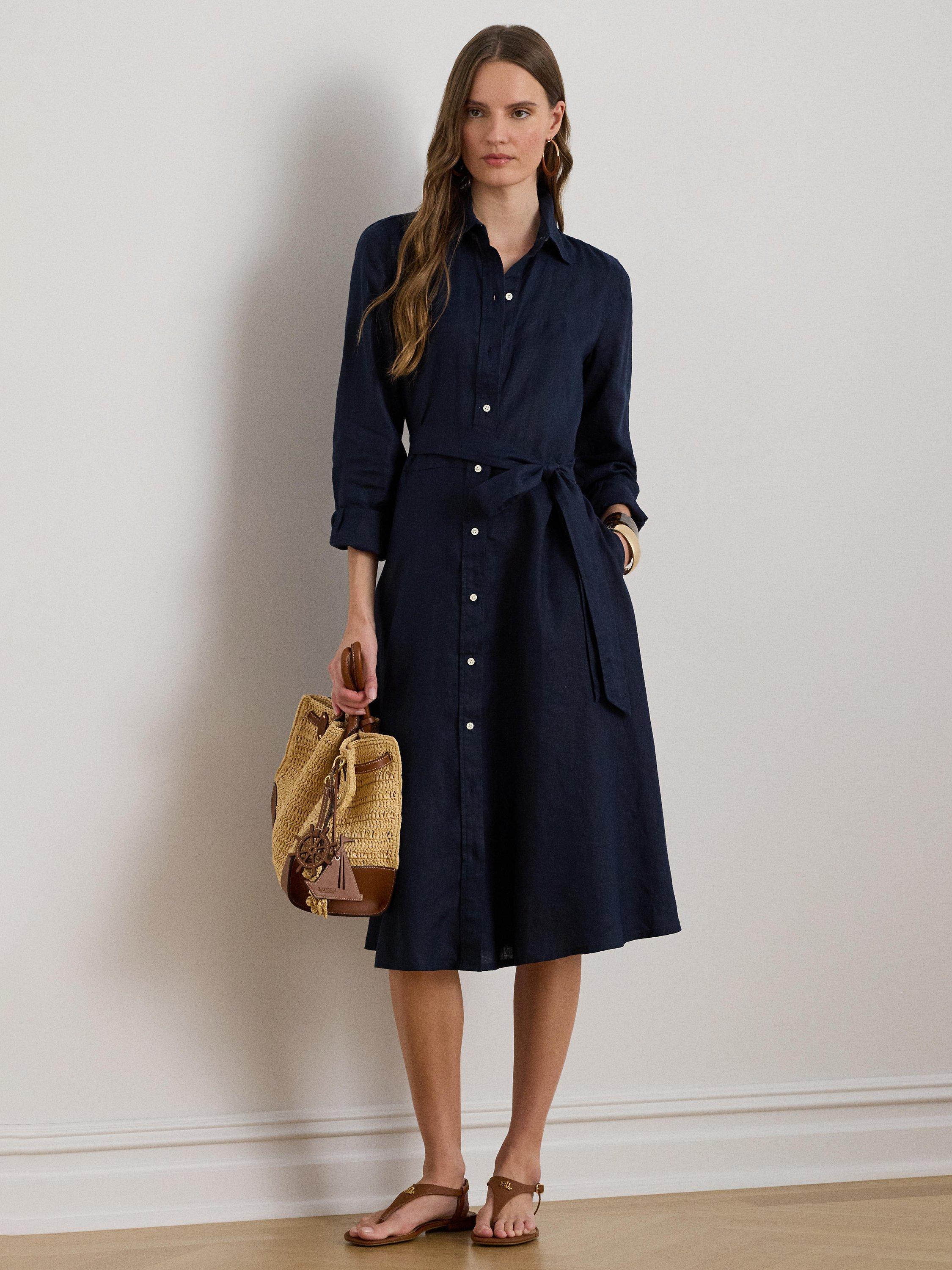 navy blue dress for baby girl A-line Dresses Lauren Ralph Lauren White Clothing + FREE SHIPPING main image 0