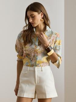 Lauren Ralph Lauren Floral Pure Linen Shirt, Multi, Multi