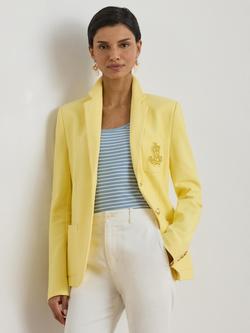 Lauren Ralph Lauren Anfisa Bullion Jacquard Blazer, Lemon