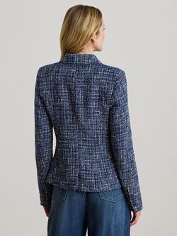 Lauren Ralph Lauren Woven Boucle Jacket, Navy - view 2, Navy