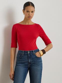 Ralph Lauren Judy Cotton Blend T-Shirt, Red