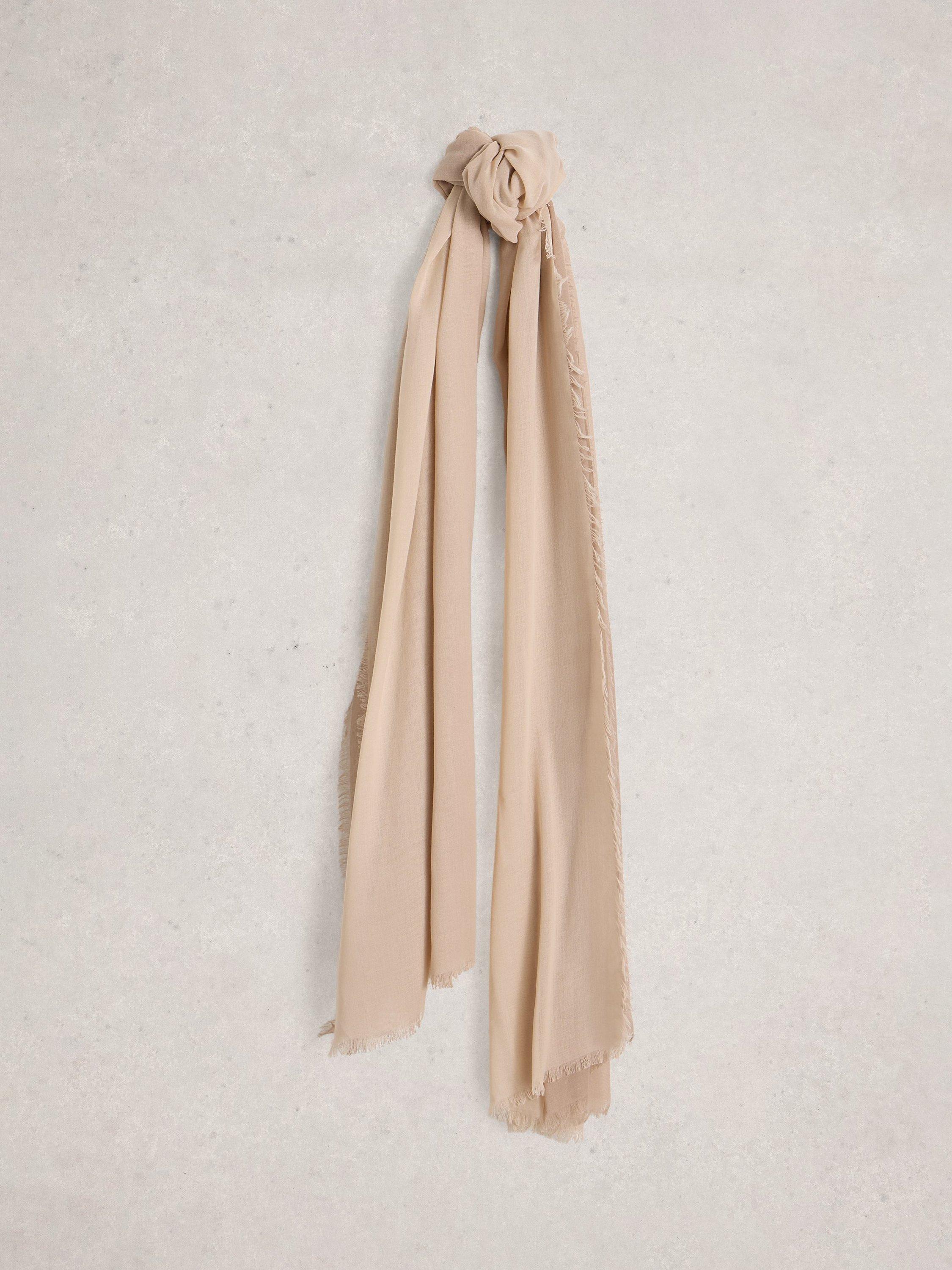 Product image 1 of 3, which shows White Stuff Penny Oversized Scarf, Natural, One Size