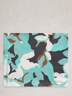 White Stuff Versatile Roll Neck Scarf, Green Teal - view 2, Green Teal