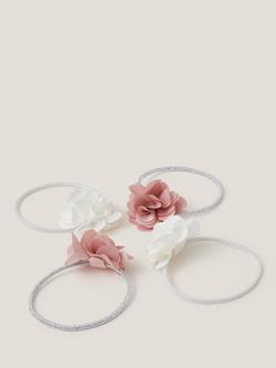 Monsoon Kids' Flower Hair Bands, Pack of 4, Multi - view 2, Multi
