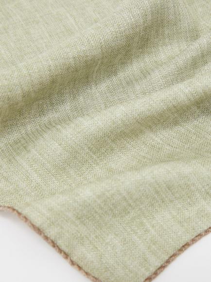 Reiss Pier Silk Pocket Square, Light Brown - view 2, Light Brown
