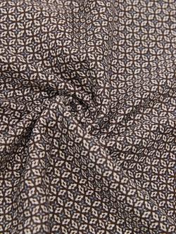 Reiss Gian Silk Floral Medallion Pocket Square, Chocolate Brown - view 2, Chocolate Brown