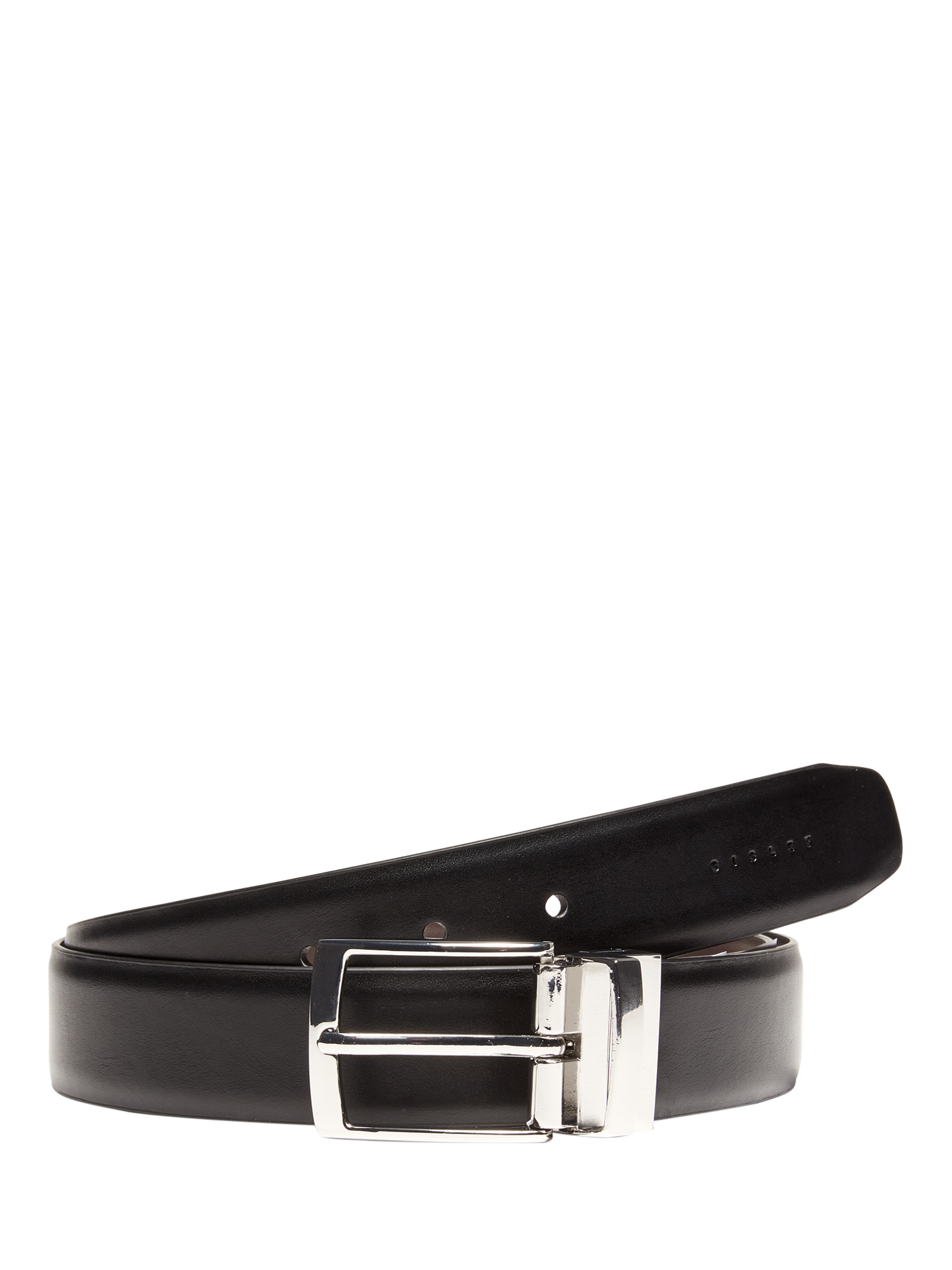 Product image 1 of 2, which shows SISLEY Reversible Faux Leather Belt, Black/Multi, XXL