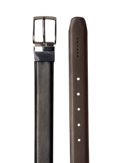 SISLEY Reversible Faux Leather Belt, Black/Multi - view 2, Black/Multi