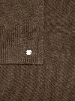 SISLEY Heavyweight Wool Blend Scarf, Dark Military Green - view 2, Dark Military Green