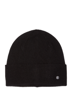 SISLEY Knitted Wool Blend Beenie, Black, Black