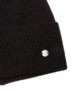 SISLEY Knitted Wool Blend Beenie, Black - view 2, Black