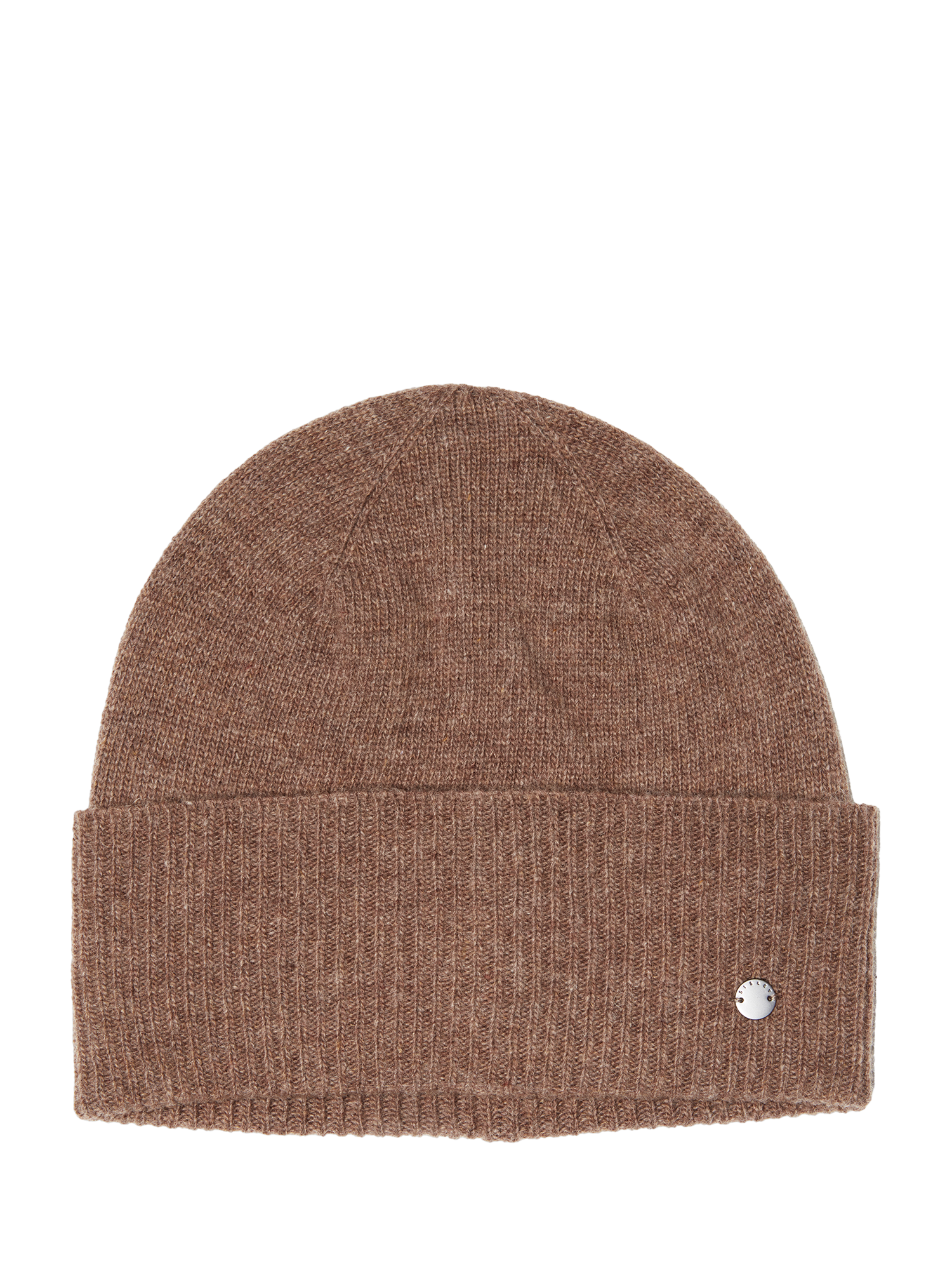 Product image 1 of 2, which shows SISLEY Knitted Wool Blend Beenie, Taupe, L