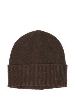 SISLEY Wool Blend Knitted Beanie, Dark Military Green, Dark Military Green