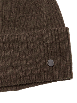SISLEY Wool Blend Knitted Beanie, Dark Military Green - view 2, Dark Military Green